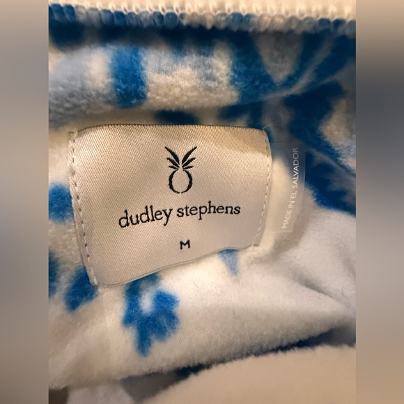 Dudley Stephens x Mestiza. Sheffield Island Pullover. Blue & White Floral. Med. - Picture 4 of 11